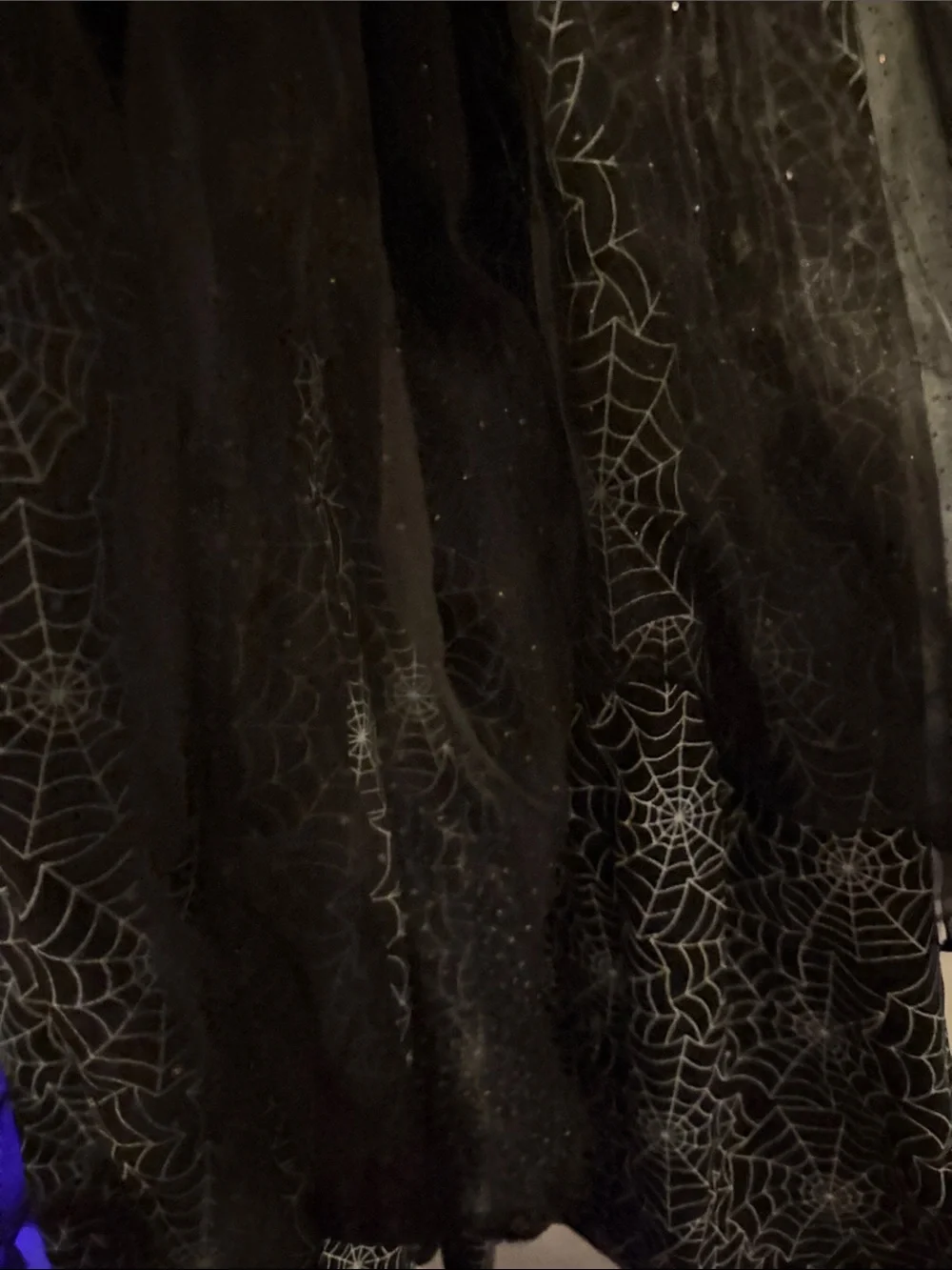 Pottery Barn Kids - Glow in Dark Black Spider Web Witch Costume for Kids